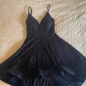 Navy Blue Semi Formal Dress